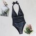 Women's Clothing Swimsuit Women's New Black Snakeskin One-piece Bikini Sexy Pure Desire High-end_ecoleips.com