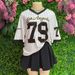 Women's Clothing Casual Fashion Loose Street Printing Trend V Neck Short Sleeved Top Sports Style Striped T Shirt_ecoleips.com