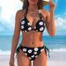 Women's Clothing Women's Sexy Tropical Print Two Piece Swimsuit Style Bikini Set For Vacation Beachwear For Formal & Casual For Women_ecoleips.com