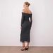 Autumn Long Sleeve Dress Women Sexy Slim Fit Off Shoulder Mesh Polka Dot Patchwork Dress For Ladies_ecoleips.com