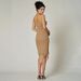 Cowl Neck Spaghetti Strap Dress Women Mesh Patchwork Backless Slim Party Dress_ecoleips.com