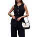 Women's Clothing Women's Style Minimalist Commuter Two-Piece Set Black Vest And Trousers Cotton Linen Summer For Formal & Casual For Women_ecoleips.com