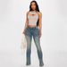 Women's Retro Distressed High-Waisted Jeans Slightly Flared American Style New Fashion Clothing_ecoleips.com
