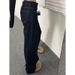 Dark Blue Wide-leg Jeans, Spring/summer 2026 New Fashion Trend, American High Street Style, High-waisted Loose Straight_ecoleips.com