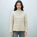 Women's Lightweight Down Jacket With 90% White Duck Down - Classic V-Neck & Round Neck Design, Slim Fit Long Sleeve Coat In 12 Elegant Colors_ecoleips.com