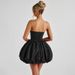 Women's Clothing Sexy Backless Strapless Short Skirt Dress Large Bow Detail American Style Thin Bohemian Casual Dress_ecoleips.com
