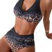 Women's Clothing New Leopard Print High End Split Women's Swimsuit Design Sexy Bikini Swimsuit_ecoleips.com