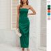 Summer European And American Women's Fashion Cross-border Independent Station Solid Color Strapless Elastic_ecoleips.com