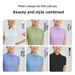 Women's Short Sleeve T-Shirt Sporty Casual Breathable Cool Golf Polo Shirt Slim Fit Quick Drying Tennis Apparel Waist Slimming_ecoleips.com