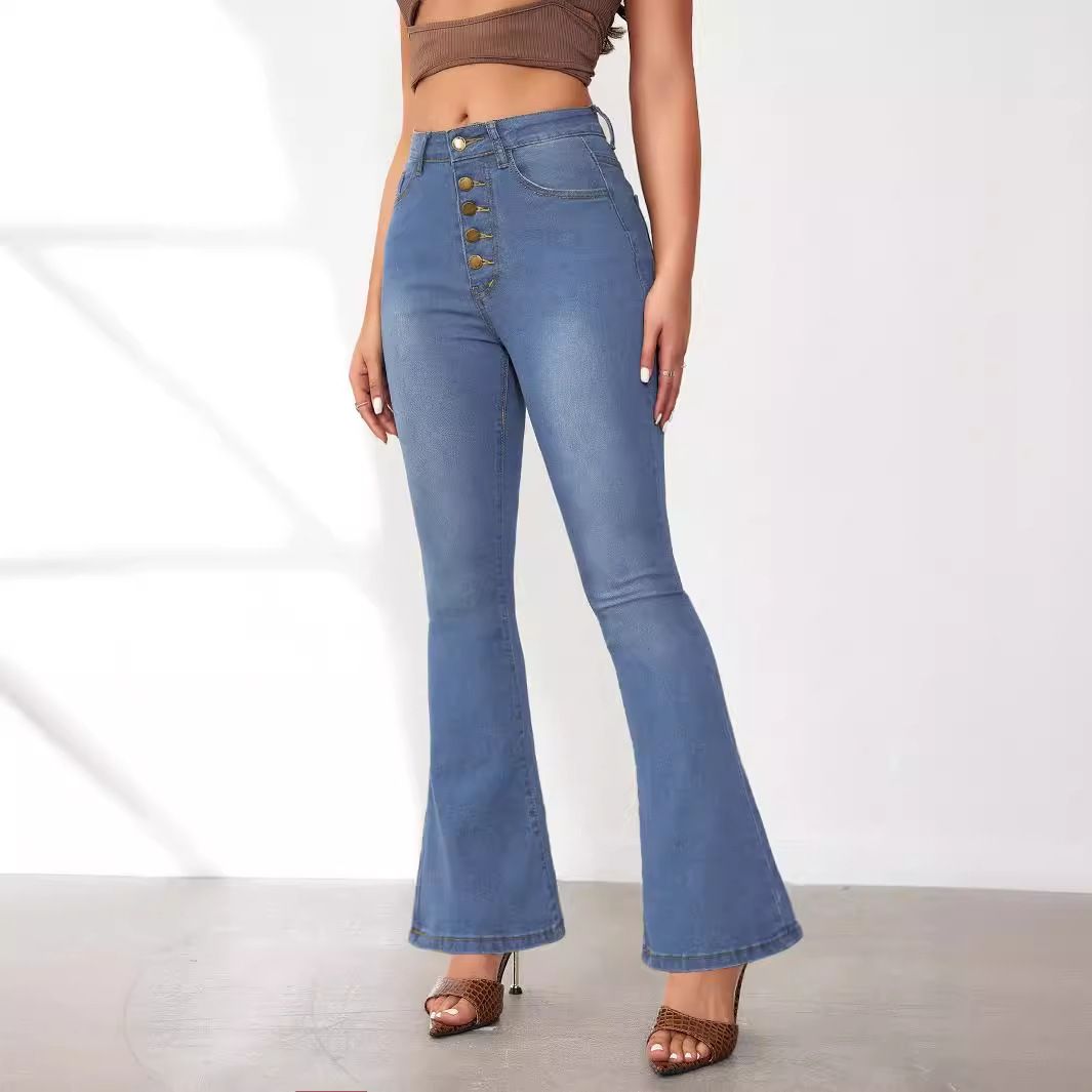 Women's Clothing High Waist Slimming Micro-jeans Temperament Commuter Pants_ecoleips.com