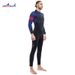 Aria Basics 5MM Fleece-lined Warm One-piece Long-sleeve Diving Suit For Winter Swimming, Deep Snorkeling, And Surfing_ecoleips.com