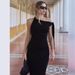 Women's Sexy Solid Color Halter Backless Lace Up Bodycon Maxi Dress – Summer Club Gown 2026_ecoleips.com