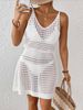 K New Hollowed Out Elastic Waistband Camisole Skirt Sexy Dress Beach Skirt_ecoleips.com