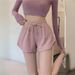 Women's Clothing Summer High Waist Large Size Shorts Net Celebrity Fitness Sports Pants Loose Casual Pants_ecoleips.com