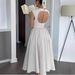 French Style Pure Desire Elegant Waist Cinching Slimming Sleeveless Unique Design Back Hollow Out Summer Dress For Women_ecoleips.com