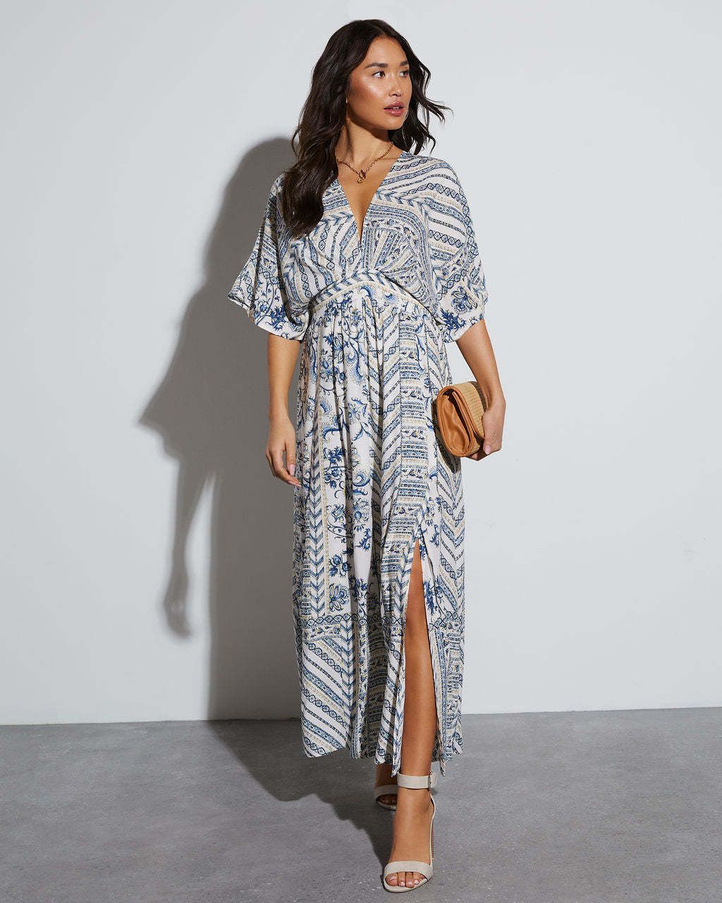 2025 Foreign Trade Women's Fashion European And American Cross-Border Spring Summer Printed Long Short Sleeve_ecoleips.com