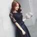 Small dress for women summer new black long temperament lady banquet dress elegant slim evening dress_ecoleips.com