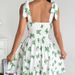 AD375 Spring/Summer 2025 New Export Sexy Sweet Fresh Waist-Cinching Butterfly Print Strap Dress For Women_ecoleips.com