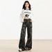 American Camouflage Workwear Jeans For Women In Spring 2025, New High Waisted Slim And Spicy Girl Horseshoe Horn Pants_ecoleips.com