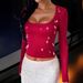 Cross-border European American Y2K Hot Girl Style Solid Color Long-sleeve Tank Top T-shirt Women's Clothing 2025 Autumn_ecoleips.com