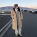 Unisex Longline Puffer Coat With Detachable Hood – Winter Quilted Jacket In Polyester Shell (Black/Beige/White, S-2XL)_ecoleips.com
