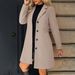 Elegant Long Wool Coat For Women - Slim Fit Notch Lapel Overcoat In Solid Colors (Grey, Black, Wine, Army Green, Khaki, Navy)_ecoleips.com