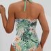 Sexy Lace-Up Backless One-Piece Swimsuit – High Waist, Printed Bikini Style For Beach & Pool_ecoleips.com