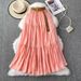 Women's Clothing Summer Small Medium Length Casual High Waist Slim Big Swing Puffy Cake Skirt_ecoleips.com