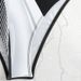 "Sexy Contrast Panel One-Piece Swimsuit – Slimming V-Neck Monokini With Tummy Control For Women"_ecoleips.com
