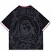 Unisex Loose Pullover T-Shirt Y2K American Summer Fashion V Neck Nun Print New Street Style Cross Border Women's Top_ecoleips.com