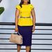 C8635 European And American Women's Fashion Plus Size Fashionable Elegant Bodycon OL Color Block African Dress_ecoleips.com