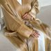 Women's Clothing Women's Middle Eastern Style Long Robe Abaya Cardigan Loose Fitting Solid Color Crepe Fabric With Lining Muslim Modest Abaya Dress_ecoleips.com