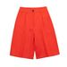 Women's Solid Color Loose Fit 5/8 Length Dress Pants – Casual Office Straight Leg Trousers 2026_ecoleips.com