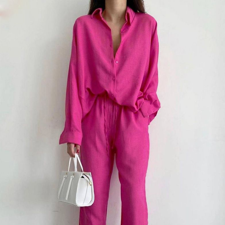 Women's Clothing temperament commuting loose shirt fashion casual suit_ecoleips.com