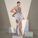 Women's Clothing New High End Sleeveless Off Shoulder Banquet Sequined Hip Wrapped High Slit Evening Dress Bridesmaid Dress Dress For Women_ecoleips.com