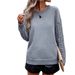 Women's Oversized Cable Knit Sweater With Drop Shoulder - Solid Color & Contrast Panels, Soft & Warm Casual Pullover For Everyday Wear_ecoleips.com
