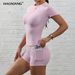 Women's Quick Drying Round Neck Yoga Set High Elastic Fitness Sports Two Piece Running Clothes American Style_ecoleips.com