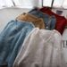 Korean Style Oversized V-Neck Knit Sweater Women's Loose Fit Long Sleeve Pullover - Soft Thick Winter Casual Chunky Knit Top (Multiple Colors)_ecoleips.com