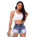 Aria Basics Aria Basics New Cross-border Foreign Trade Products For : European And American Trendy Ripped Denim Shorts,_ecoleips.com