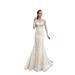 Women's Clothing New Bride Main Wedding Dress Small Tail Lace Long Sleeve Backless Forest Retro Wedding Dress_ecoleips.com