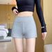 Casual Sports Shorts For Women 2025 Summer New Style American Sexy Spicy Girl Wearing High Waisted A-line Hot Pants Outside_ecoleips.com