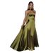Women's Sexy Satin Strapless Sleeveless Tie Neck Maxi Dress – Elegant Evening Party Gown_ecoleips.com