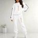 Women's Heart Print Casual Sports Sweatshirt Set European American Style Fashion Print_ecoleips.com