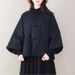 girl Chinese Retro Button 2025 Autumn Winter Ethnic Style Warm Jacquard Coat Plus Size Clothing Linen Cotton Jacket_ecoleips.com