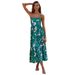 Cross-border Independent Website European And American Summer Vacation Spaghetti Strap Backless Printed A-line Long_ecoleips.com