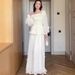 Women's Clothing Elegant Two Piece Dress For Women Long Sleeved Long Dress Style Vintage Style Perfect For Autumn_ecoleips.com