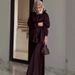 2025 Women's New Solid Color Intellectual Casual Loose Zipper Sleeve Long Dress Set_ecoleips.com