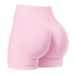K Wearing Three Waisted Seamless Sports Peach Hip Shorts For Women's Running, Tight Fitting And Perky Yoga Pants, Fitness Three Quarter Pants_ecoleips.com