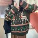 girl Wholesale Christmas Clothes Reindeer Red Sweater For Women Thickened Winter New Loose Pullover Knitwear_ecoleips.com
