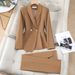 Women's Clothing Professional Suits For Spring Sophisticated Work Attire For Exams Interviews Commuting Formal Wear Jewelry Stores Beauty Salons_ecoleips.com